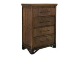 4 Drawer Chest | Walnut Wood Storage Furniture