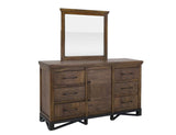 Walnut Bedroom Mirror | Parota Wood Design | Modern Elegance