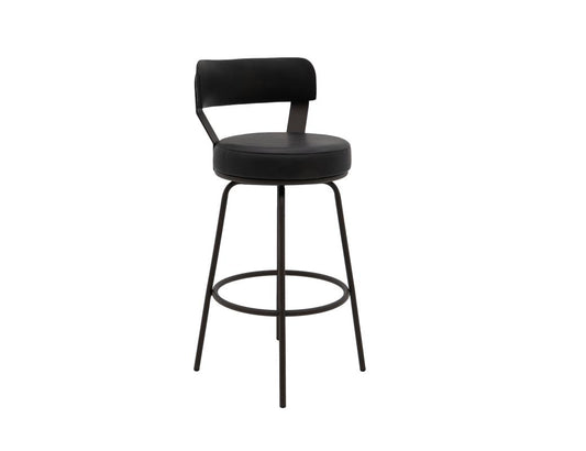 Maison Bar Stool - Modern Wooden Frame & Metal Base Barstool