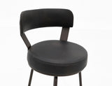 Maison Bar Stool - Modern Wooden Frame & Metal Base Barstool