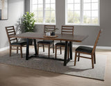 Walnut Live Edge Dining Table | Modern Trestle Design