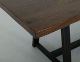 Walnut Live Edge Dining Table | Modern Trestle Design