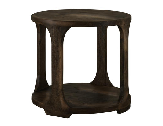 Black Balam 1 Shelf End Table | Handcrafted Mango & Teak Wood