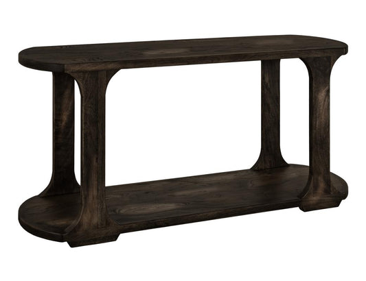 Black Balam 1 Shelf Sofa Table | Handcrafted Mango & Teak