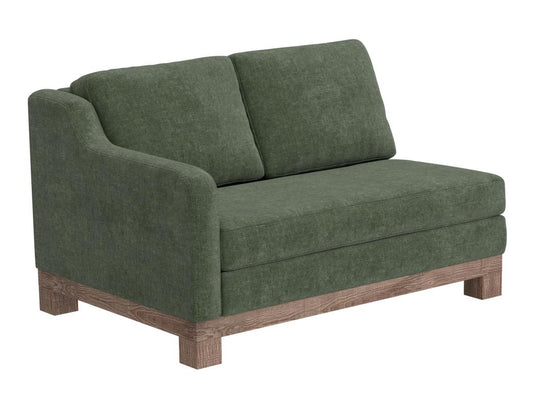 Wooden Frame Sectional Loveseat | Samba Collection