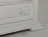 3 Drawer Nightstand - Terra White Solid Pine Bedroom Furniture