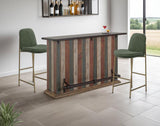 1 Drawer 2 Door Rustic Bar - Antique Multicolor Solid Pine