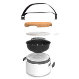 BergHOFF Leo Portable Tabletop Barbecue Charcoal Grill, Black