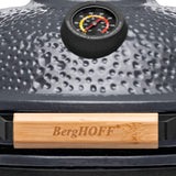 BergHOFF 16" Ceramic Barbecue Charcoal Grill, Gray