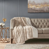 Soft Faux Fur Mink Reversible Throw Blanket