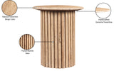 Genoa End Table - Handcrafted Marble Design with Unique Veining, Elegant Art Deco Statement Piece