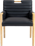 Aimee - Dining Arm Chair - Light Brown Legs