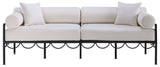 Portofino - Resilient Water Repellent Fabric 85.75" Upholstered Outdoor Patio Sofa