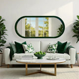 Osman Glossy Wild Green Wall Mirror