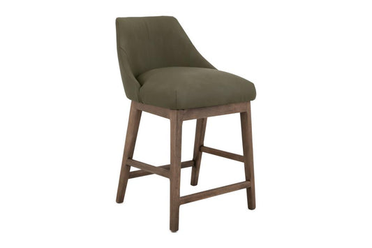 Mezquite 24" Wooden Frame Upholstered Barstool - Modern Design