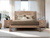 2 Drawer Nightstand - Modern Rustic Mango Wood | Atenas