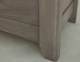 2 Drawer Nightstand - Modern Ridge Design with Storage