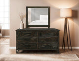 6 Drawer Dresser | Dark Teak Mango Wood Collection