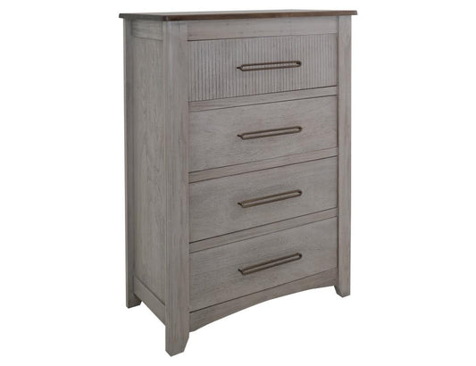 4 Drawer Chest - Modern Storage with Metal Handles | Ridge