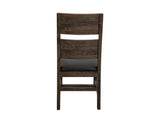 Dark Teak Wooden Chair - Handcrafted Solid Wood Dining Chair