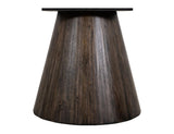 Black Balam Round Dining Table | Handcrafted Mango & Teak Wood