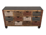 12 Numbered Drawer Console - Urban Wood Collection