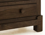 Dark Atenas 4 Drawer & 2 Door Console | Mango Wood