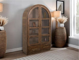 2 Drawer & 2 Glass Door Cabinet | Balam Collection Showcase Storage