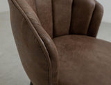 Tamesis 24" Upholstered Barstool - Brown Faux Leather