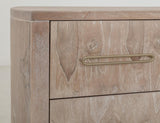 7 Drawer White Balam Console - Handcrafted Mango & Teak Wood