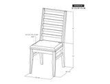 Balam Wooden Dining Chairs - Melina Wood, Elegant Design