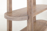 4 Shelf Bookcase - White Balam Handcrafted Mango & Teak Wood