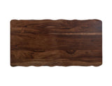 Parota Rectangular Dining Table - Handcrafted Wood & Metal Design