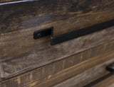 3 Drawer 2 Door Buffet | Loft Brown Pine Wood Collection