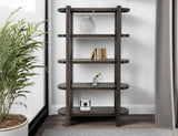 4 Shelf Black Balam Bookcase | Handcrafted Mango & Teak Wood