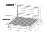 Loft Brown King Bed