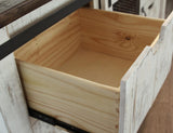 6 Drawer 1 Mesh Door Dresser | Pueblo White Solid Pine