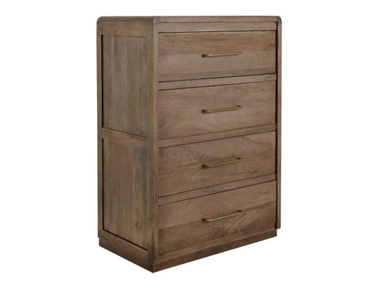 4 Drawer Chest - Handcrafted Mango Wood Storage Furniture