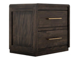 2 Drawer Nightstand - Dark Mesquite Mango Wood Collection