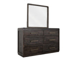 Dark Mesquite Mirror - Handcrafted Mango Wood Bedroom Mirror