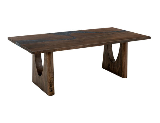 Zaphiro River Dining Table | Handcrafted Mango Wood & Epoxy Resin