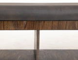 Upholstered Seat Bench with Storage - Balam Mango Wood Design