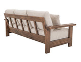 Wooden Frame Upholstered Sofa | Duna Collection Pearl Fabric
