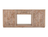 1 Drawer & 2 Door TV Stand with Electric Fireplace Insert