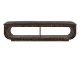 Upholstered Seat Bench with Storage - Balam Mango Wood Design