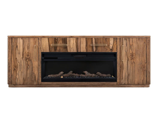 Balam 80" Wall Unit TV Stand - Handcrafted Mango & Teak Wood