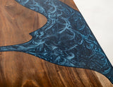 Zaphiro River Dining Table | Handcrafted Mango Wood & Epoxy Resin