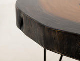 Live Edge Parota Wood Sofa Table | Epoxy Collection