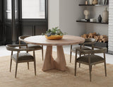 White Balam Round Dining Table 47 - Handcrafted Mango & Teak