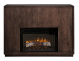 Mezquite Mango Wood Electric Fireplace Console - Handcrafted Mantel